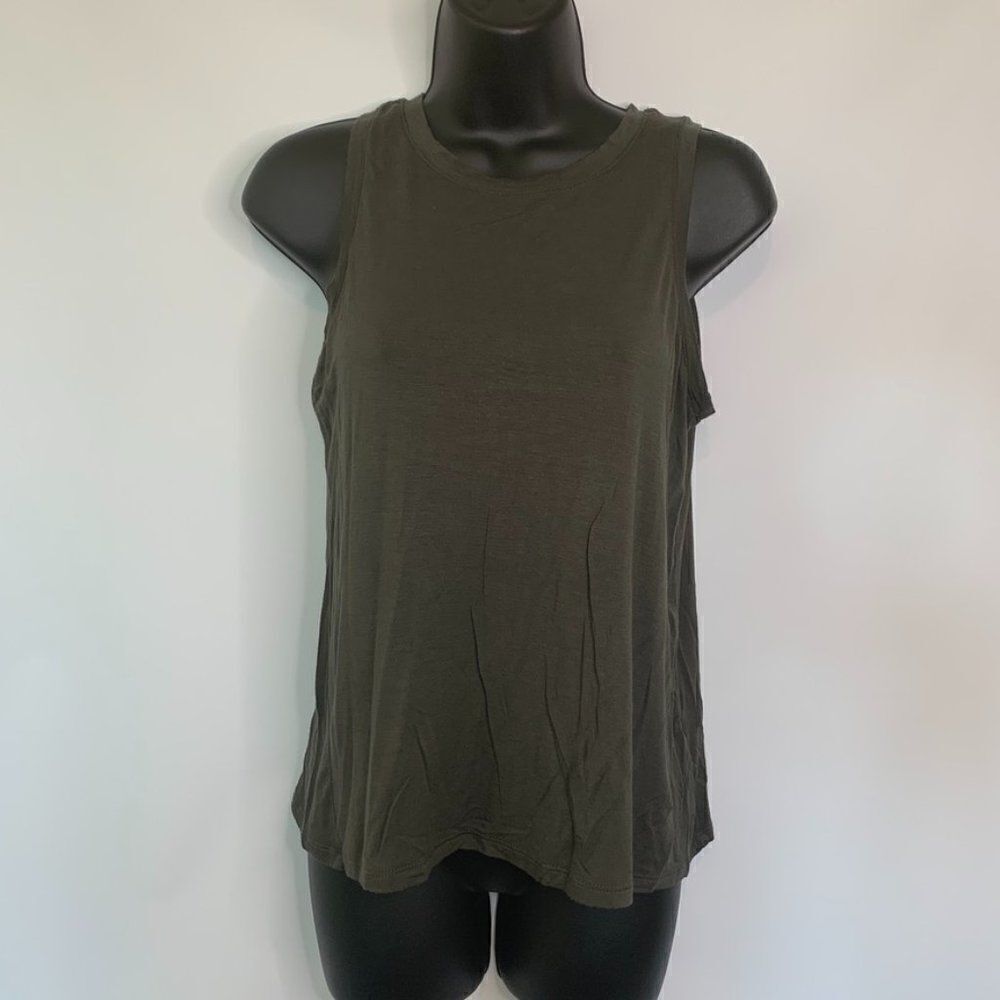 Halogen Dark Green Sleeveless Top